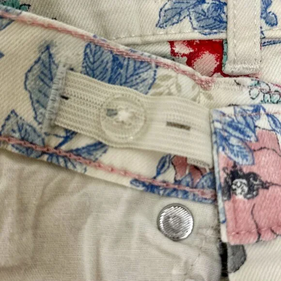 H&M Baby Floral Print Skinny Jeans – Cream Multi - Picture 8 of 11